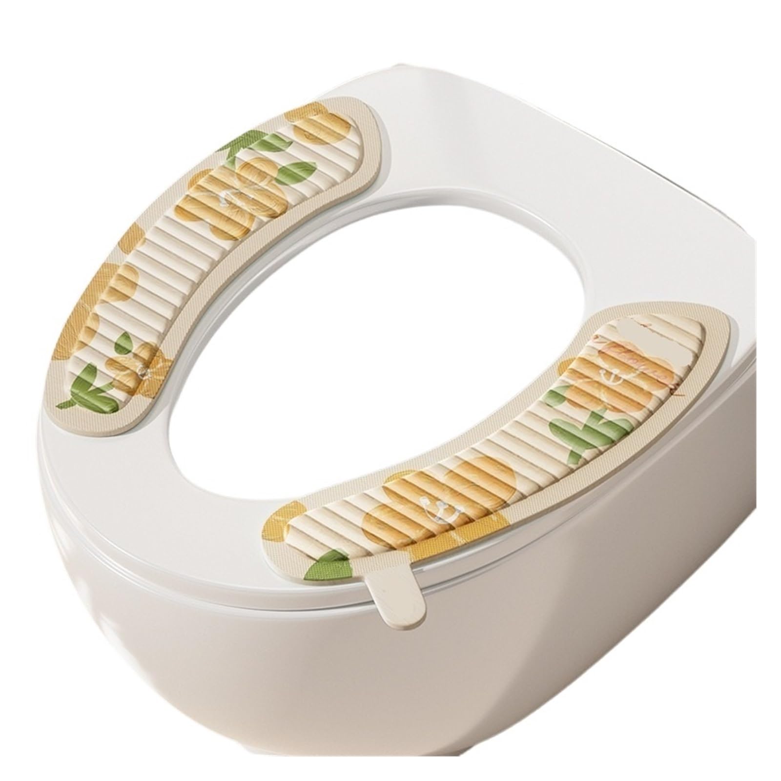 Bisxhvqjzkc Yellow Adhesive Printed Toilet Pad