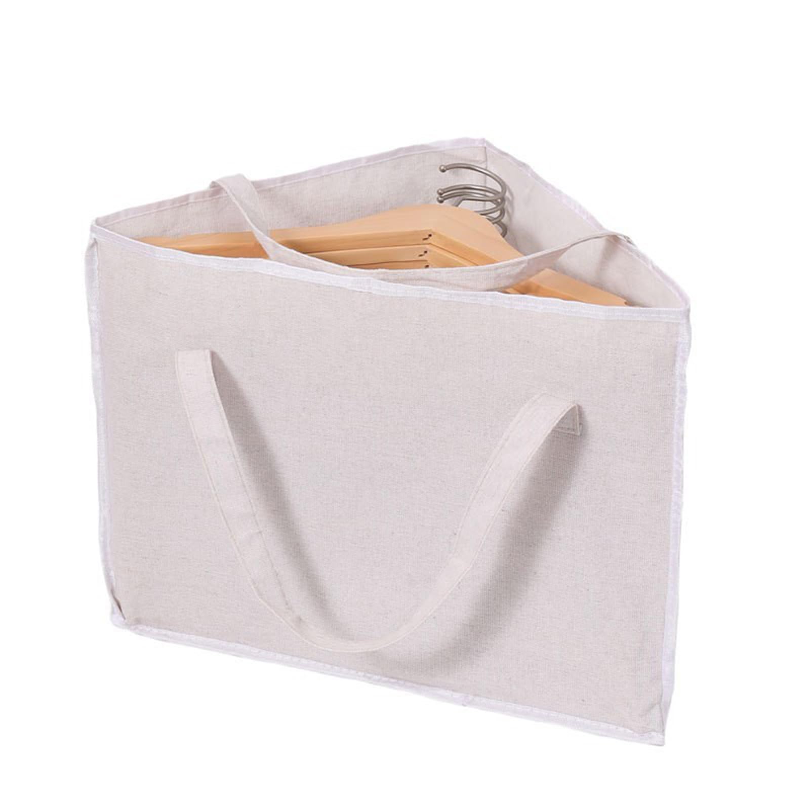Dreieckige Kleiderbügel-Aufbewahrung tasche, Stoff-Kleider korb mit Griff und Basis, kann Aufhänger Stauraum sparen