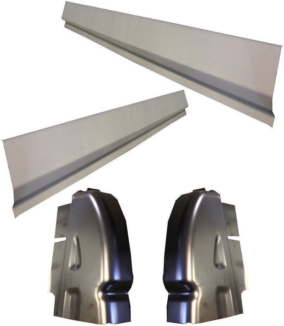 Compatible With Dodge 2002-2008 Ram Quad Cab & Club Cab 4Door Rocker Panels & Cab Corner 4Pc Set