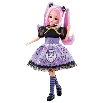 ✨新品極美42白黒✨定価¥37800ワンピ➕️カーデSet❣✨まるでリカちゃん✨ クールなクロミ リカちゃん DX カジュアル＆パープルワンピ