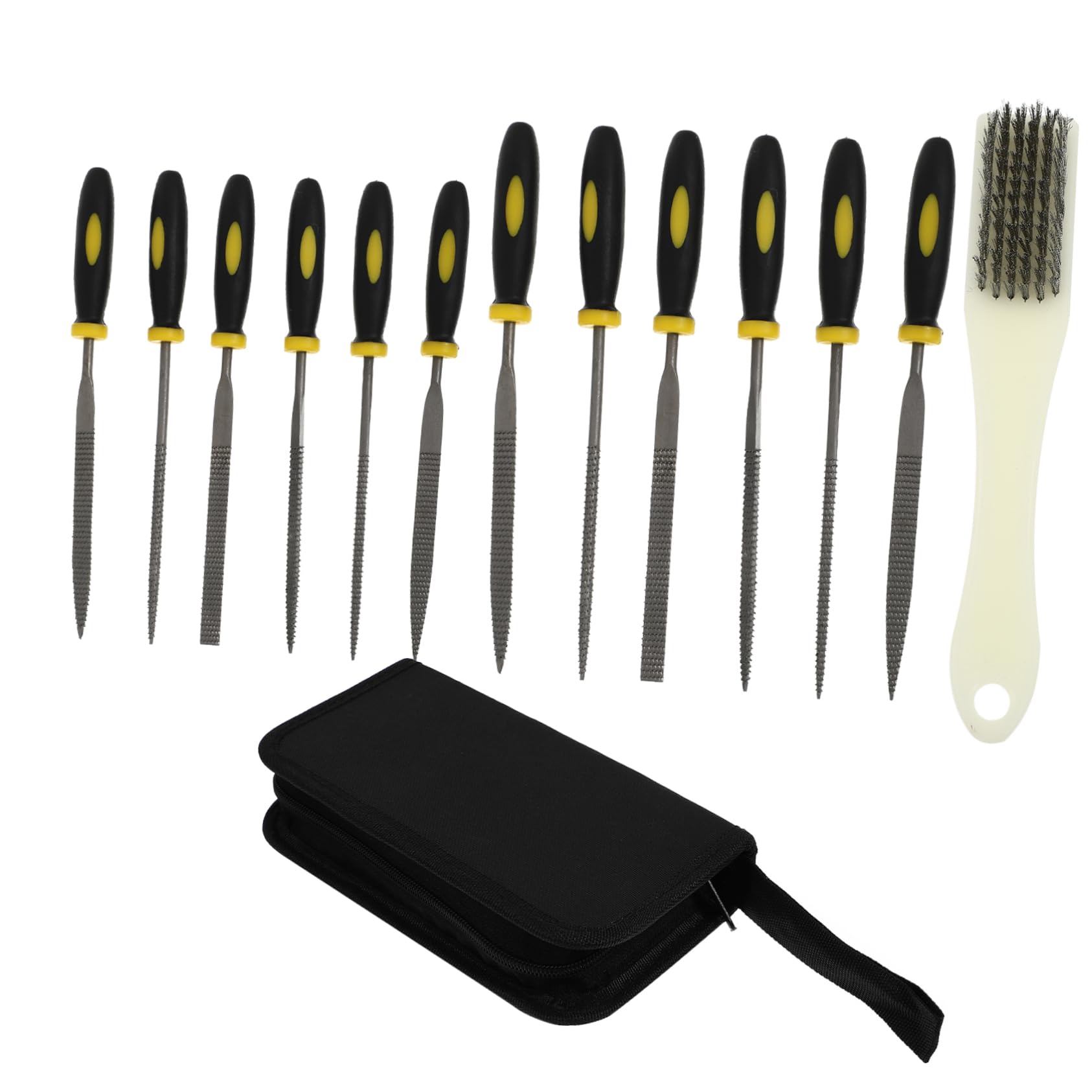 NULYLU Files Set 13pc Woodworking File Set and Rasps High Strength Tool for Metal Glass Ceramic