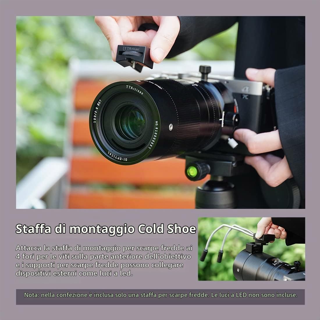 TTartisan 100mm F/2.8 2X Ultra Macro Tilt-Shift Obiettivo, Compatibile con Fotocamere Mirrorless Full-Frame Canon RF-Mount EOS-R RP R5 R6 R6II