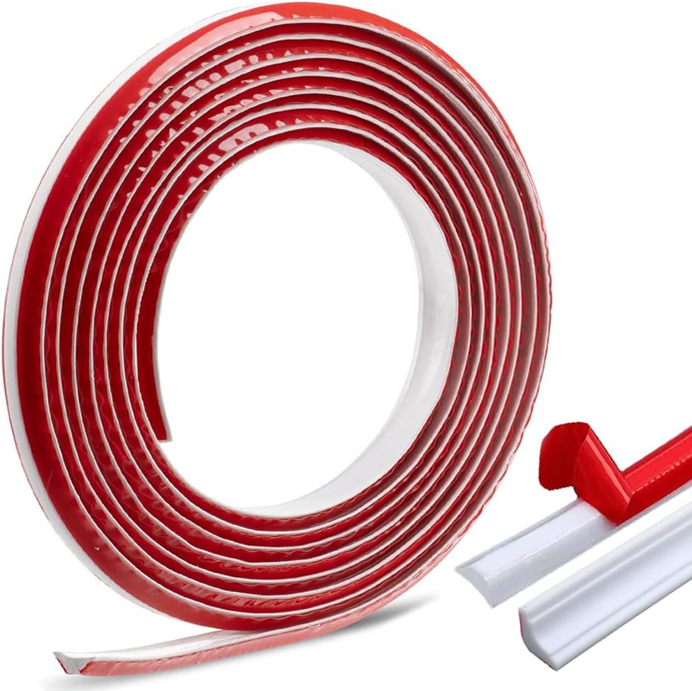 12mm x 9mm 3m PVC Trim, Self-Adhesive Moulding Trim and Wall Corner Decoration, Caulk Strip for Laminate Floor Edging