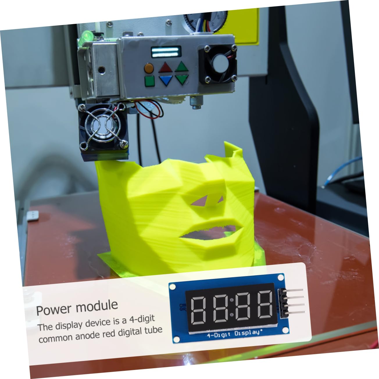 Mikikit 2pcs Led Module Digital Tube Display 4- Tube Clock Display Modules Common Anode Easy Install