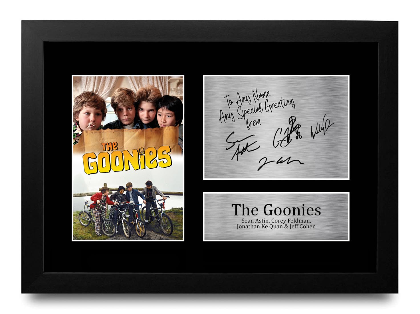 HWC Trading Adventure Movie Cast Personalised Gift - Signed Autograph Picture, Framed A4 Film Memorabilia with Custom Name Message for Birthday Christmas Wedding โ image 1