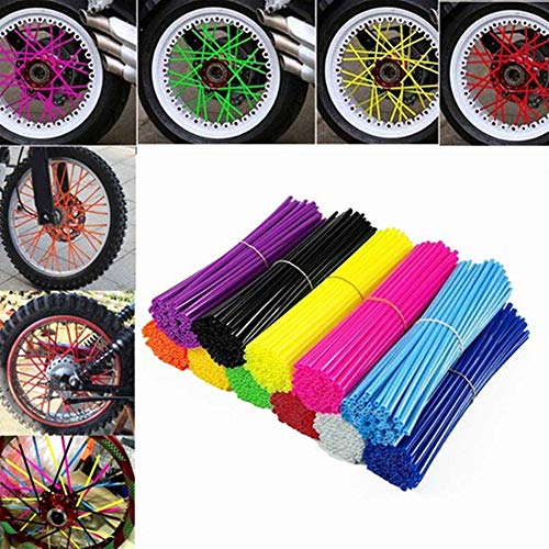 72Pcs Red Motorcycle Spoke Skins Covers Coats For Honda Cfr250R Cfr450R Crf Xl Xlr Xr Kawasaki Kx Kl-Xf Klr Kl Yamaha Yz250 Yz250F Yz450 Yz450F Wr250 Dirt Bike 18 To 21 Inch Spoke Wheels #TOP6