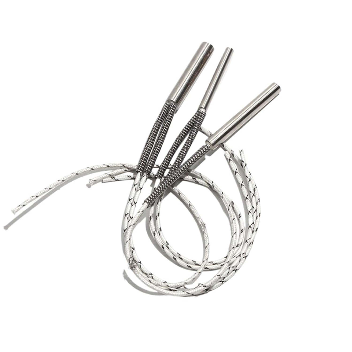 Low-Power DC 12V/24V/36V Cartridge Heater 304SS Single-Ended Straight Heating Rod 6x40/50/60mm 35W-80W 2Pcs(6x60mm 36V 90W)