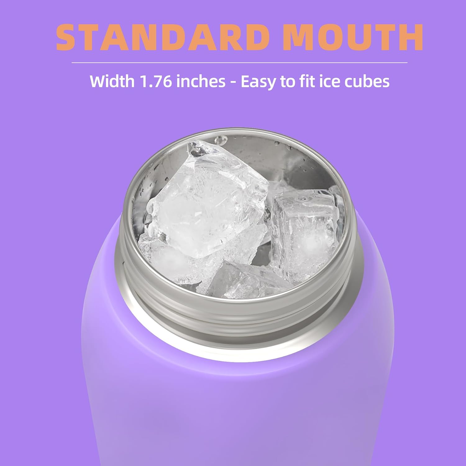 Saseum Water Bottle with Straw, 24 oz Free-Sip Double-Wall Vacuum Insulated Stainless Steel Bottle, One-Click Open Design with Soft Silicone Spout, BPA-Free, Ideal for School, Sports & Travel - Image 4