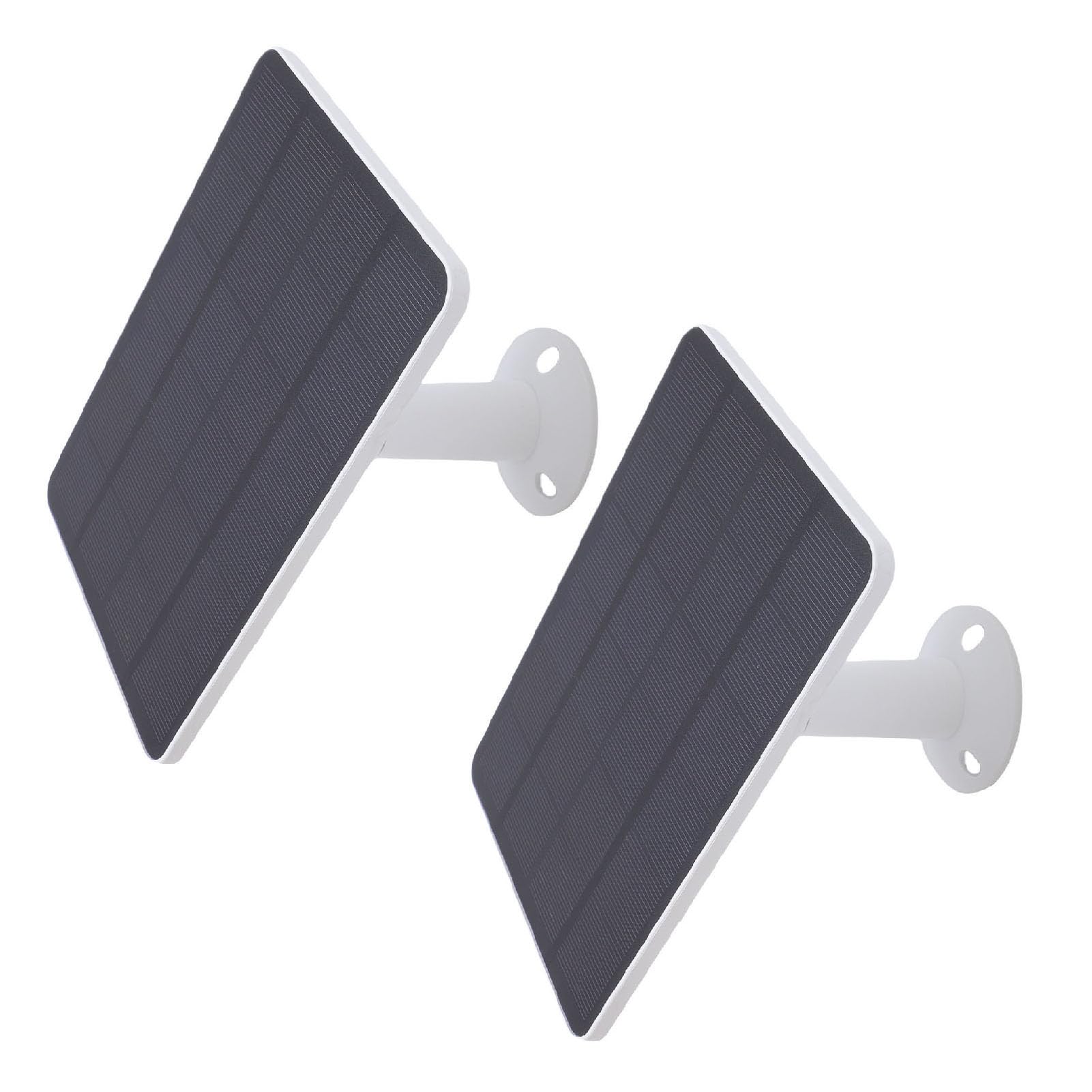 Caricatore Solare per Ring Video Doorbell 2, Pannelli Solari da 10 W con impermeabilità IP65, Installazione Semplice per Uso Esterno