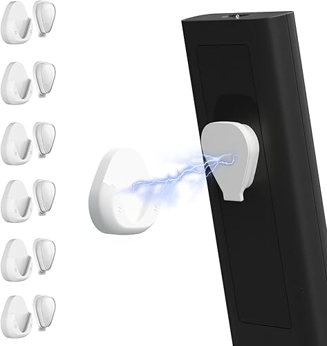 Miniatura 9 de JUMEIHUI Paquete de 6 Soportes Magnéticos para Control Remoto de Montaje en Pared, Organizador de Control Remoto de TV Conveniente y Elegante para