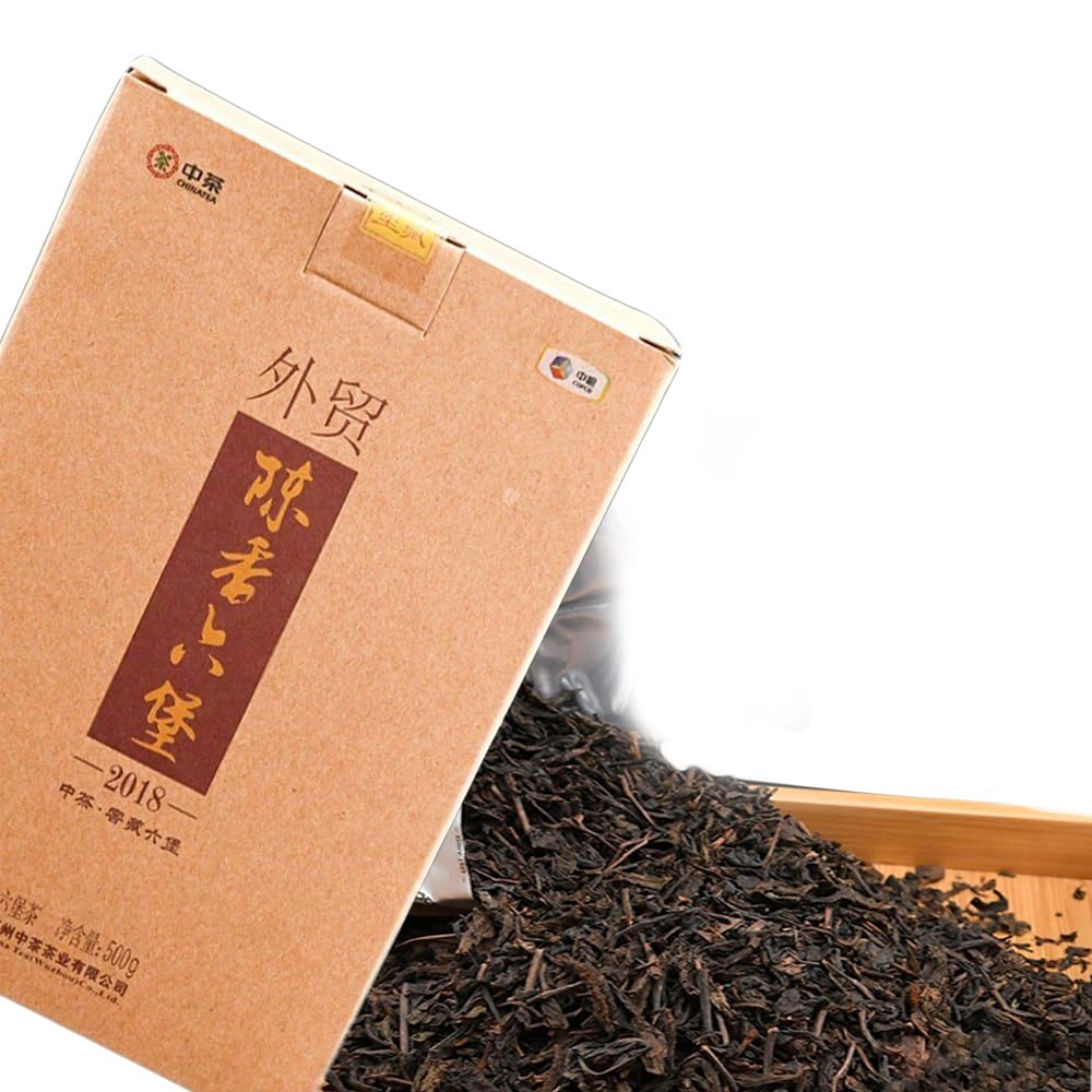 Té negro Cha China: Té comprimido de maduración lenta Zhongcha Liupao 500g 7