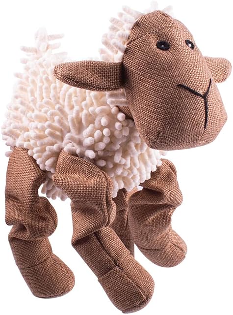 AllPetSolutions Sheep Plush Dog Toy with Squeaker | Soft Cuddly Puppy Toy | Squeaky Dog Toy | Dog Toy Soft Teddy