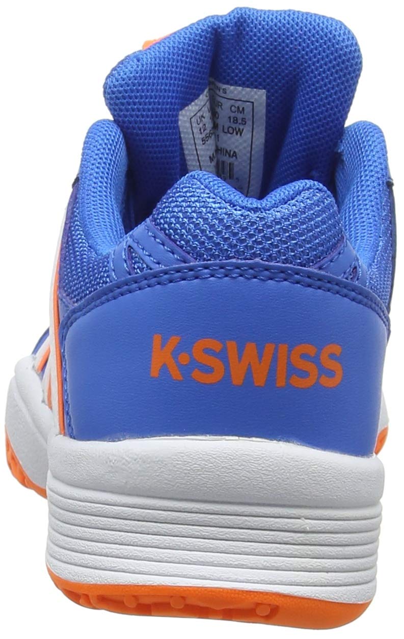 blue and orange k swiss