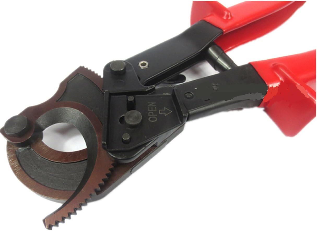 NEWTRY Ratchet Cable Cutter CC-325 Copper-Aluminum Cable Scissors Gear Cable Cutter Ratchet Scissors