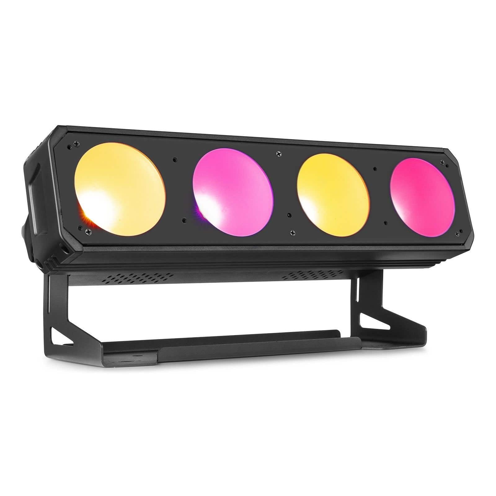 BeamZ Pro LUCID 2.4 - LED Bar 4 x 30 Watt COB RGBW, DMX, LED-Lichttechnik, Lichtleiste Profi, Washer, Master Slave, Luftkühler, Pixel Lichtbar, Bühnen, Eventtechnik