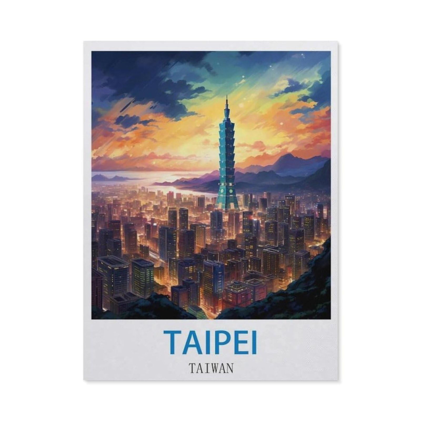 BEAYODKP DIY Diamond Painting，Taipei Taiwan（50x60cm）