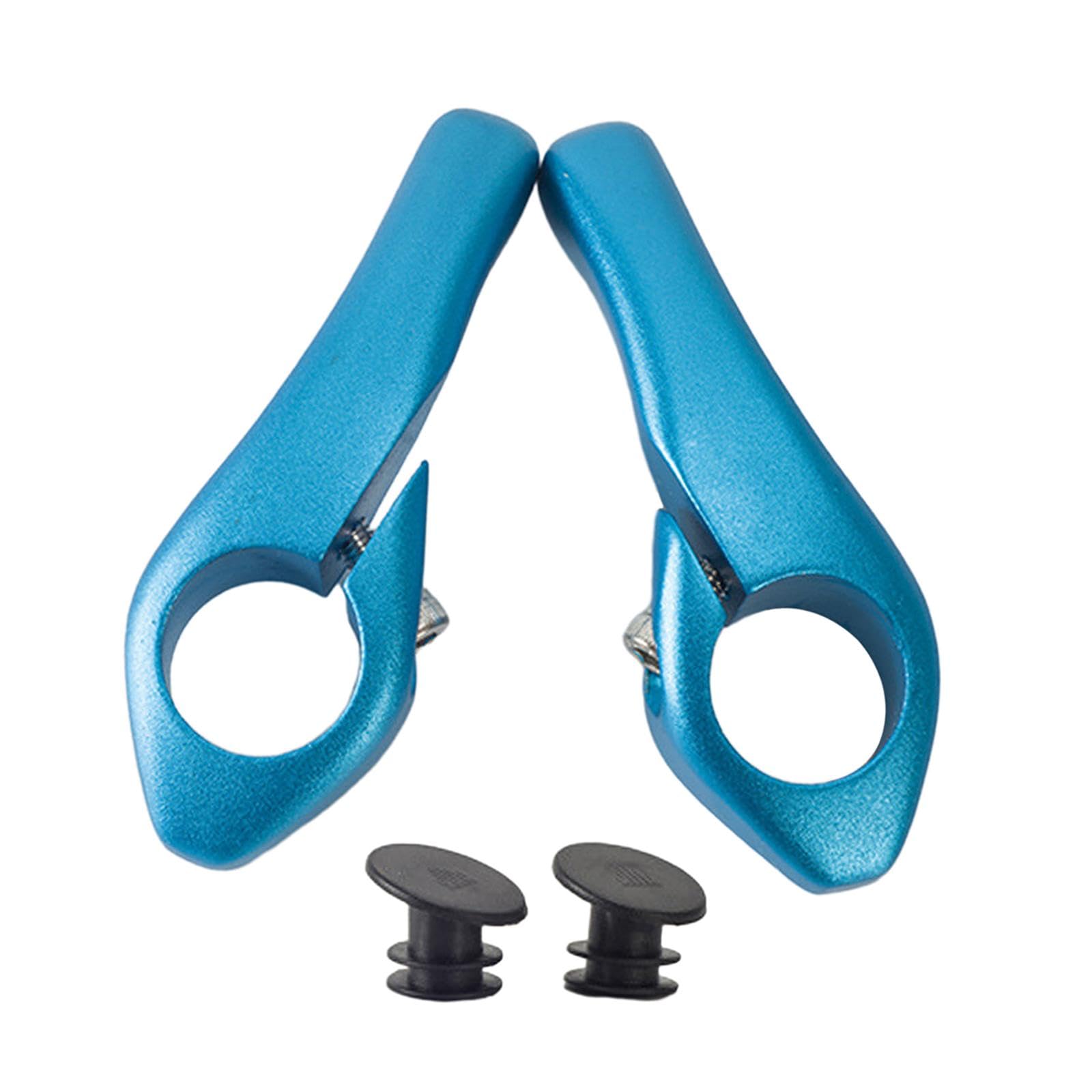 Generic 2Pcs Mountain Bike Handlebar Ends, Bicycle Bar Ends Replacement, 22.2mm 7/8" Parts Hand Grip Bike Bar Ends for Cycling