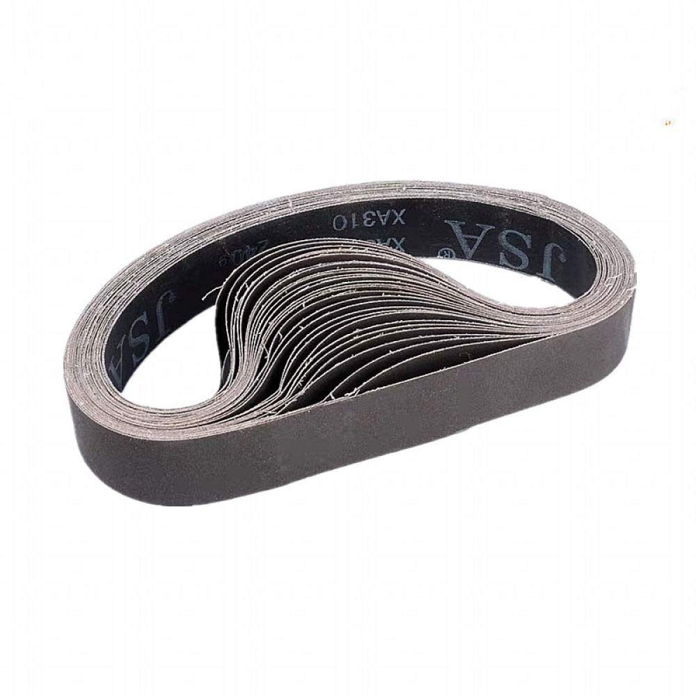 5 pezzi 40 * 760mm nastri abrasivi abrasivi per levigatrice a nastro pneumatico zirconia allumina per levigatura metalli lucidatura grana 80 320,240#