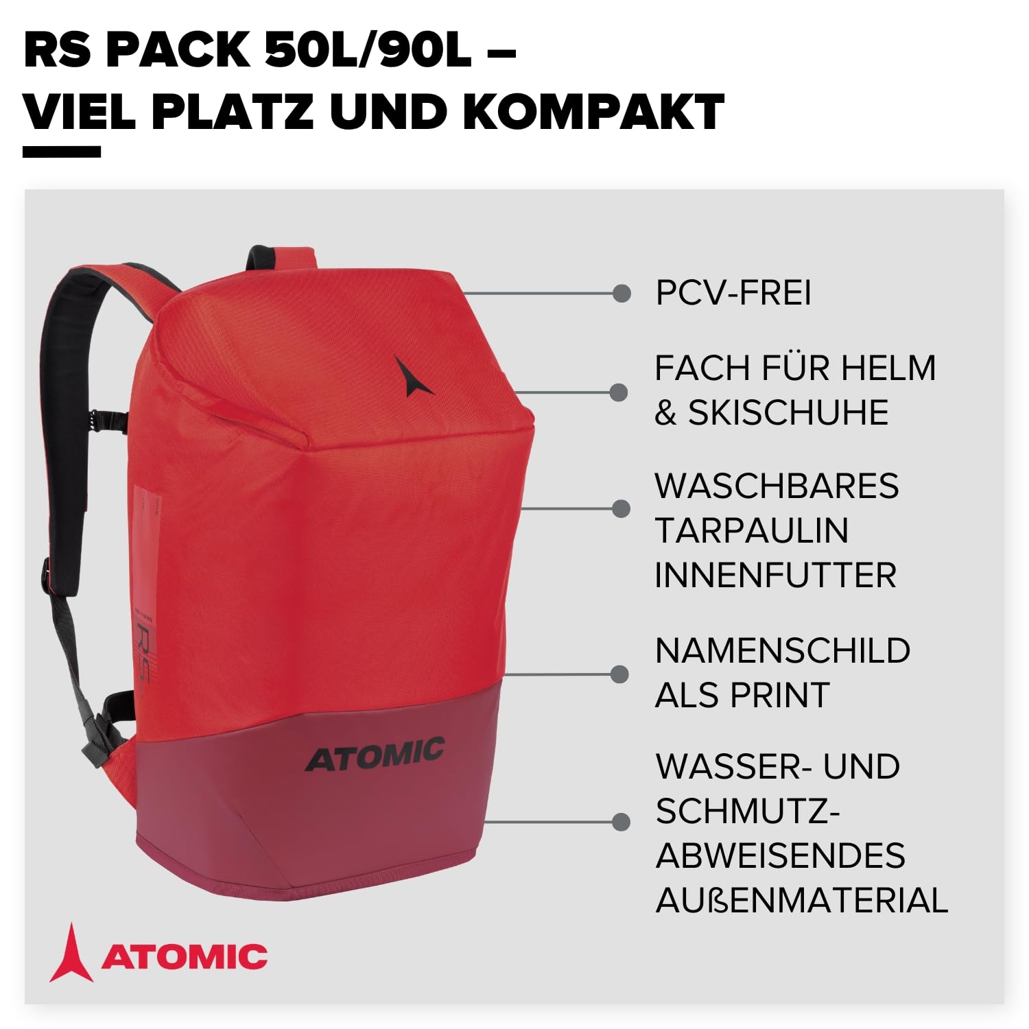 ATOMIC RS PACK 50L Rot Unisex Rucksack