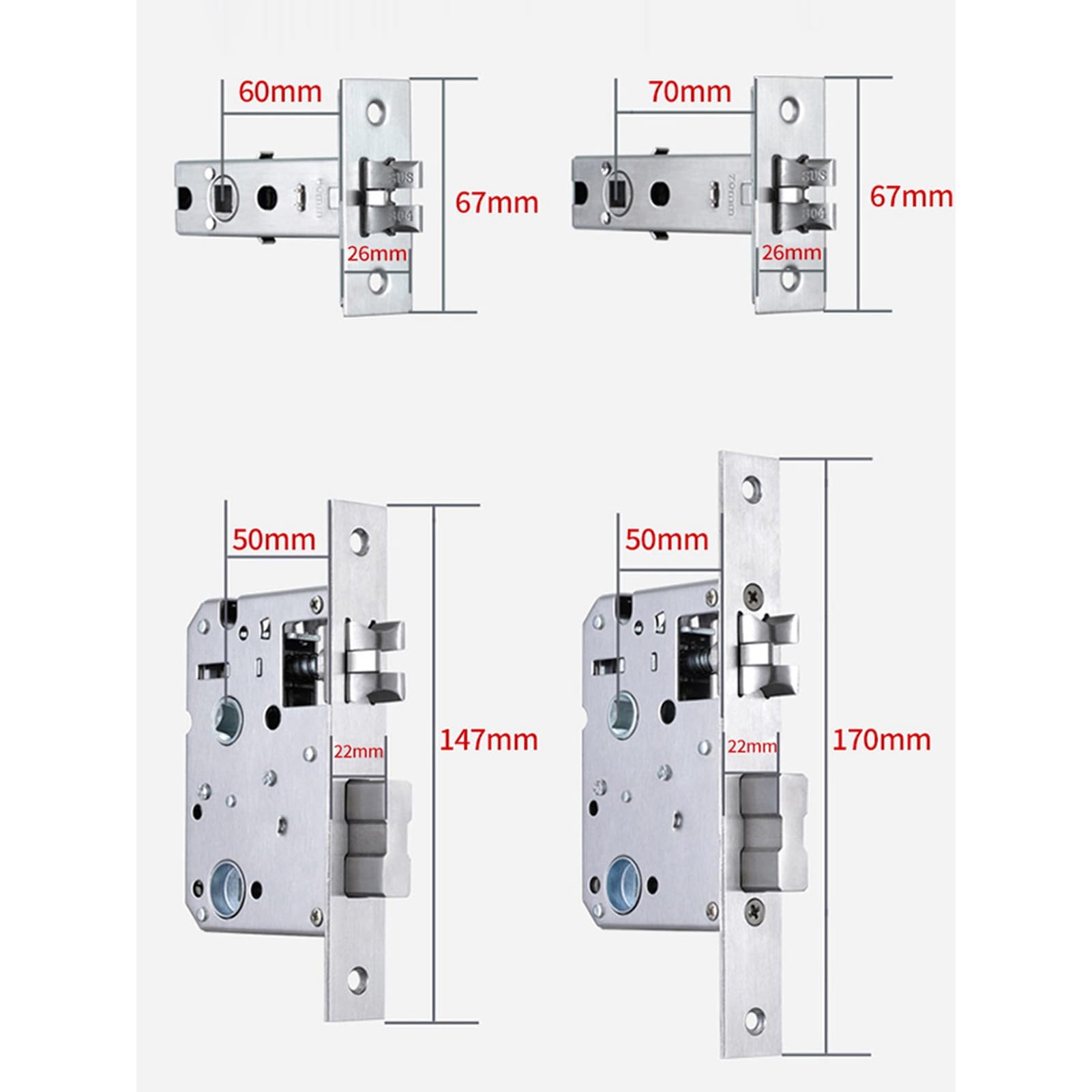 Fdit Bloqueo de Contraseña con Huella Digital con Control de Aplicación Bluetooth, Múltiples Métodos de Desbloqueo Seguros, Ideal para Puertas de Oficinas y Hoteles, Aleación de Zinc, Tamaño