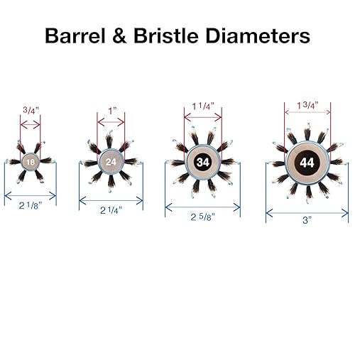 Miniatura 6 de Olivia Garden EcoHair Combo Vent Cepillo redondo de bambú