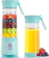 COKUNST Portable Blender USB-C Rechargeable 18oz Smoothie Maker 6 Blades Compact Travel Juicer Green