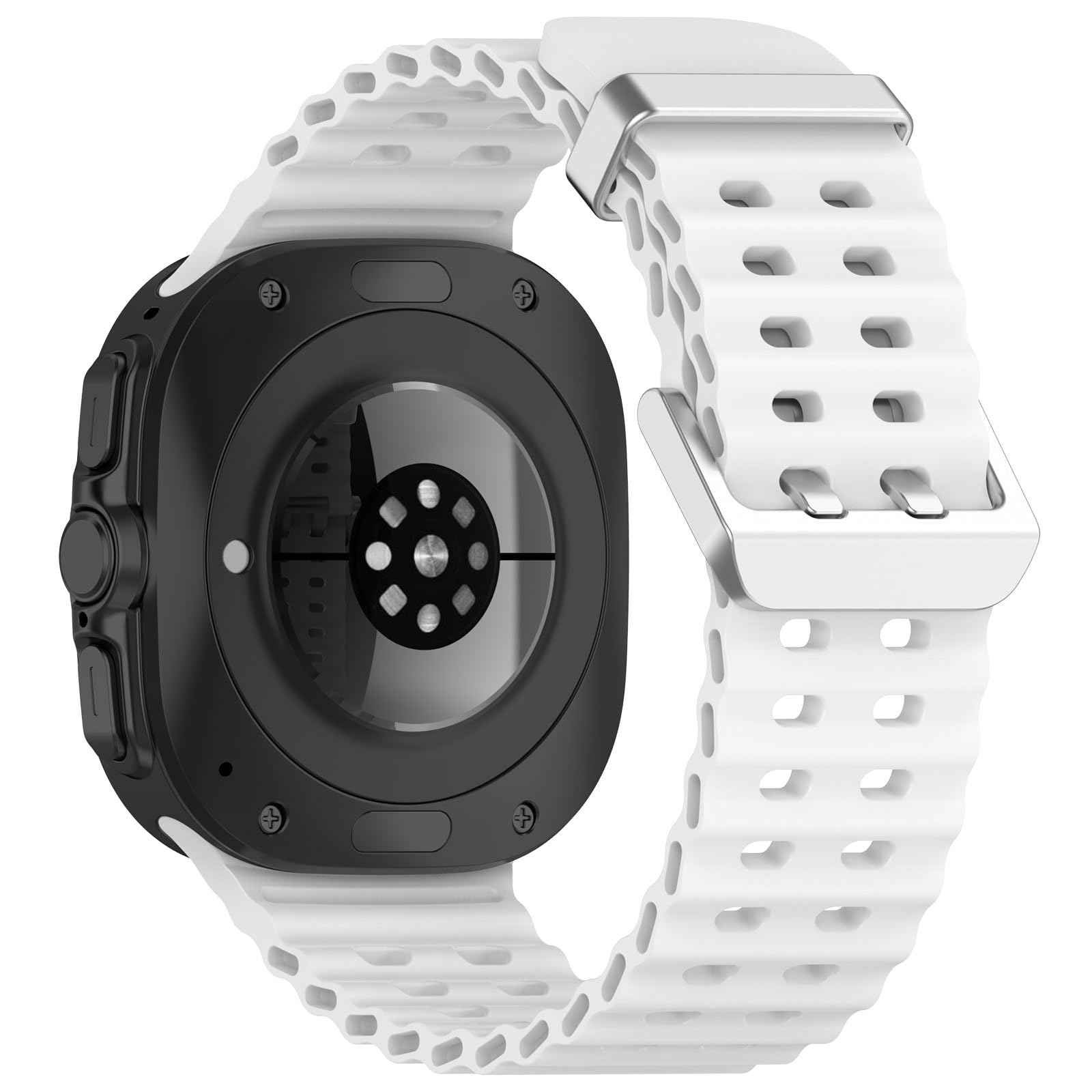 Lot de 3 bracelets de rechange en silicone souple pour Galaxy Watch 7 Ultra 47 mm