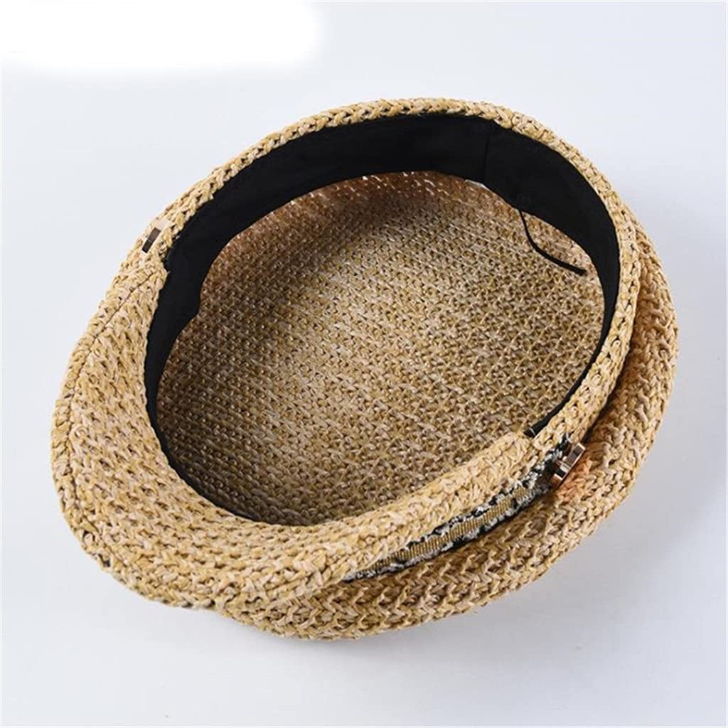 Czapka gazeciarza damska czapka chłopięca Baker damska khaki brytyjski styl retro wiosenna letnia ośmioboczna czapka (kolor: D, rozmiar: 56-58 cm) (3 szt.)