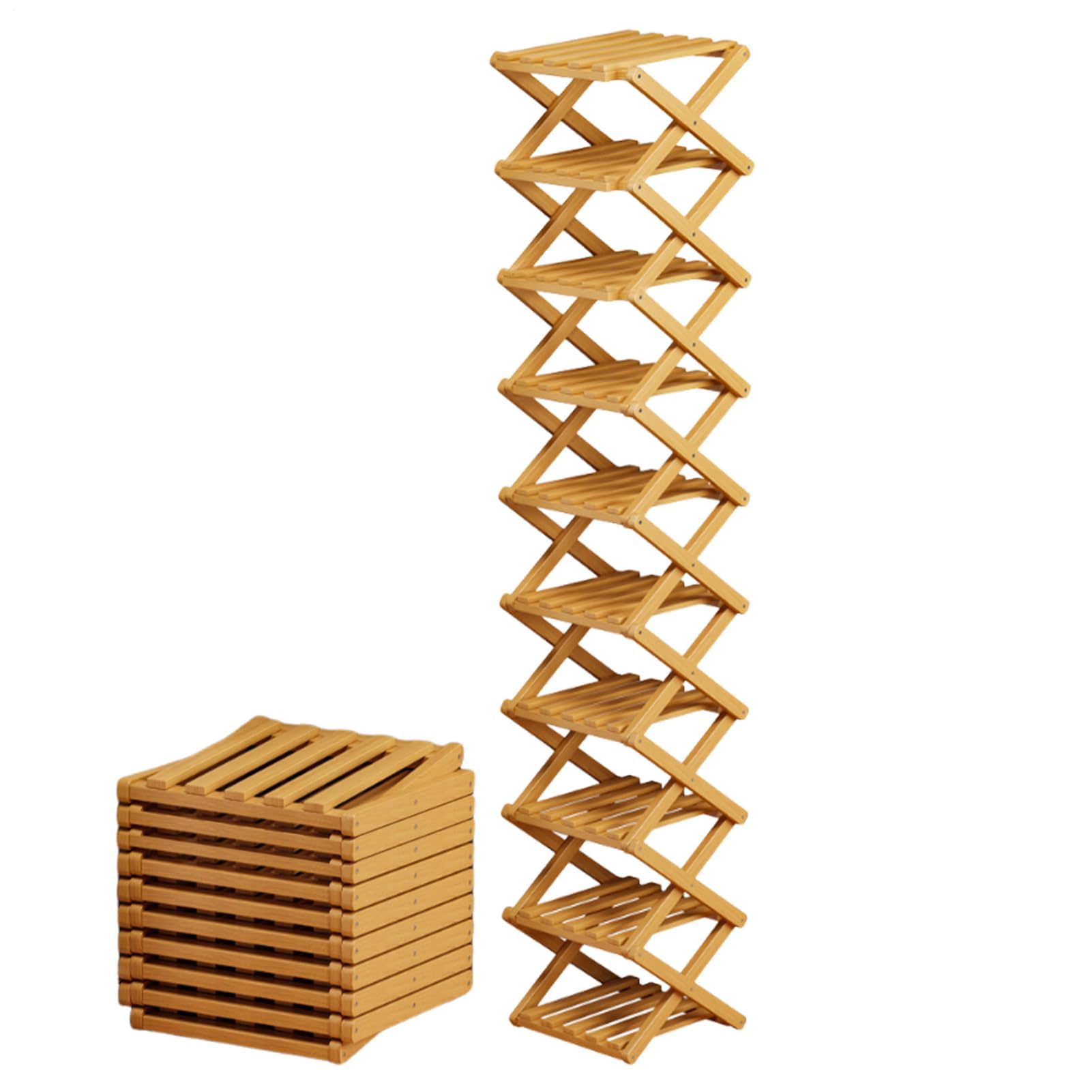 Scarpiera verticale in legno a più livelli, per camera da letto, corridoio, ingresso, appartamento, stanza degli studenti