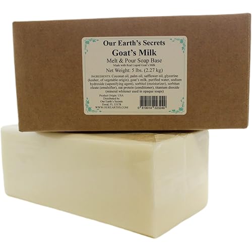Our Earth's Secrets Goats Milk - 5 Lbs Melt and Pour Soap Base