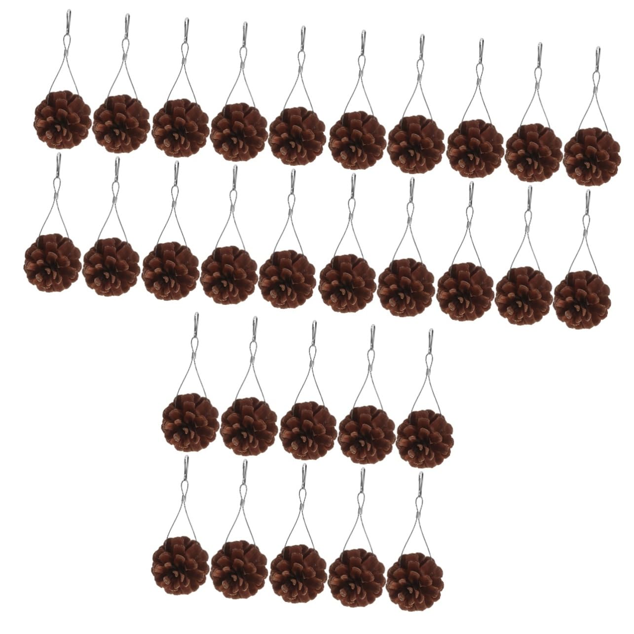 POPETPOP 30pièces Jouet à Mâcher pour Oiseaux Jouet Pomme De Pin Suspendu pour Perruches Et Perroquets Accessoire De Jeu Sûr Et