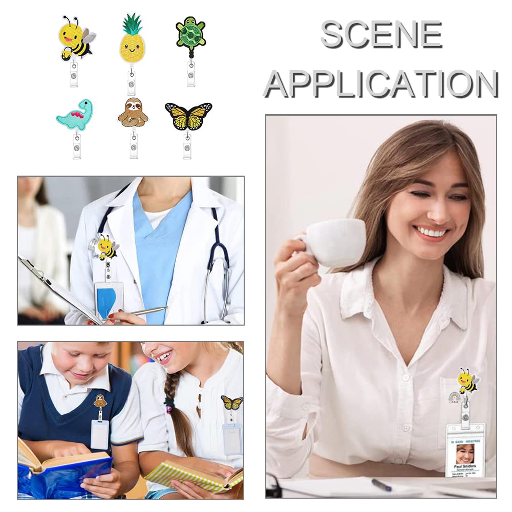 Enrouleur De Badge Rétractable En Métal Avec Ours Qui Sort D'un Trou