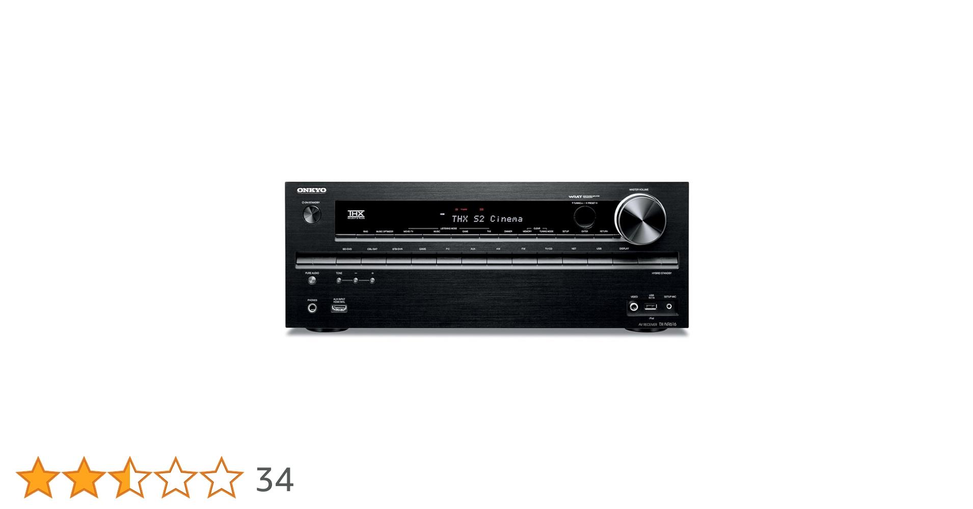 美品　ONKYO 7.1ch対応AVレシーバー TX-NR616(B) Amazon.co.jp: ONKYO 7.1ch対応AVレシーバー TX-NR616(B) : 家電