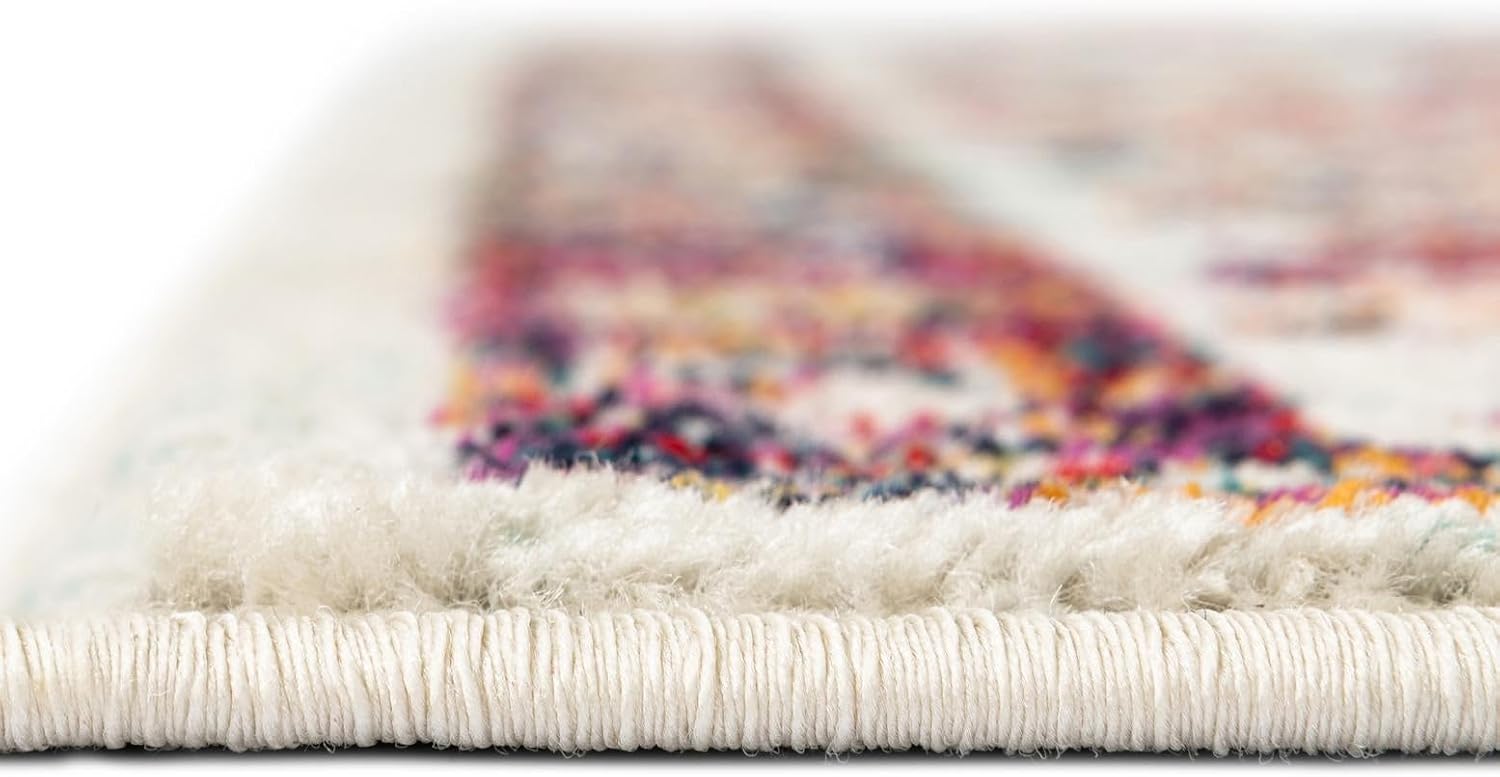 Rugs.com Madeline Collection Rug – 6x9 Ivory Medium-Pile Rug Perfect for Bedrooms, Dining Rooms, Living Rooms