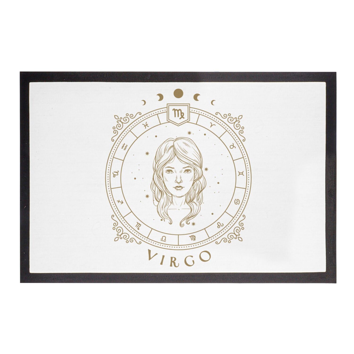 Paillasson Blanc Tarot Vierge Astrologie Tapis Entrée Céleste