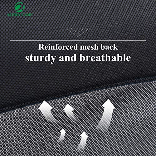 Alpha Camp Director Chair Folding Camping Chair With Side Table Heavy Duty Portable Chair With Cup Holder Cooler Bag Steel Outdoor Chair For Adults Oversized Lawn Chair For Picnic，Capacity-350 Lbs #TOP4