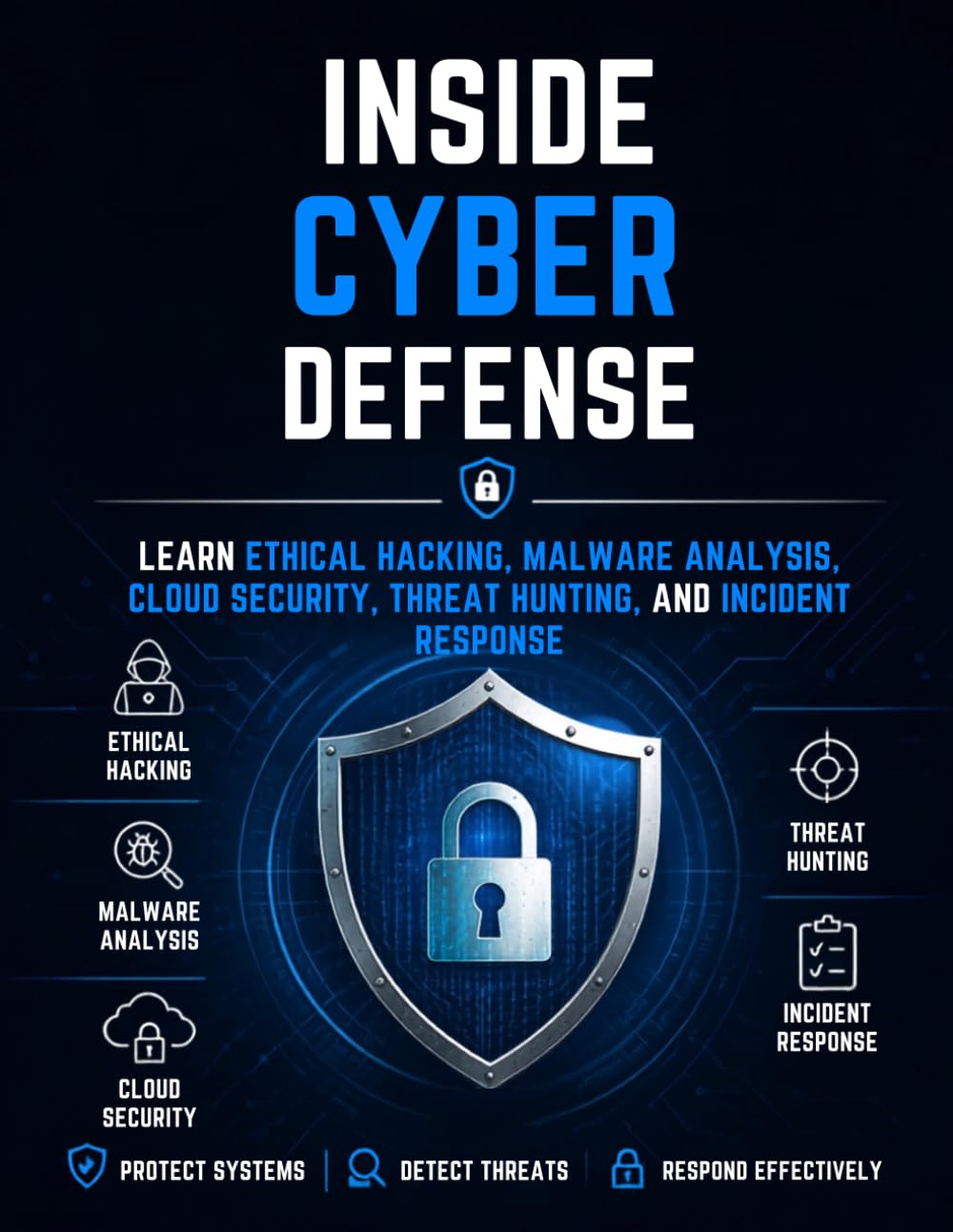 Inside Cyber Defense: Learn Ethical Hacking, Malware Analysis, Cloud Security, Threat Hunting, and Incident Response
