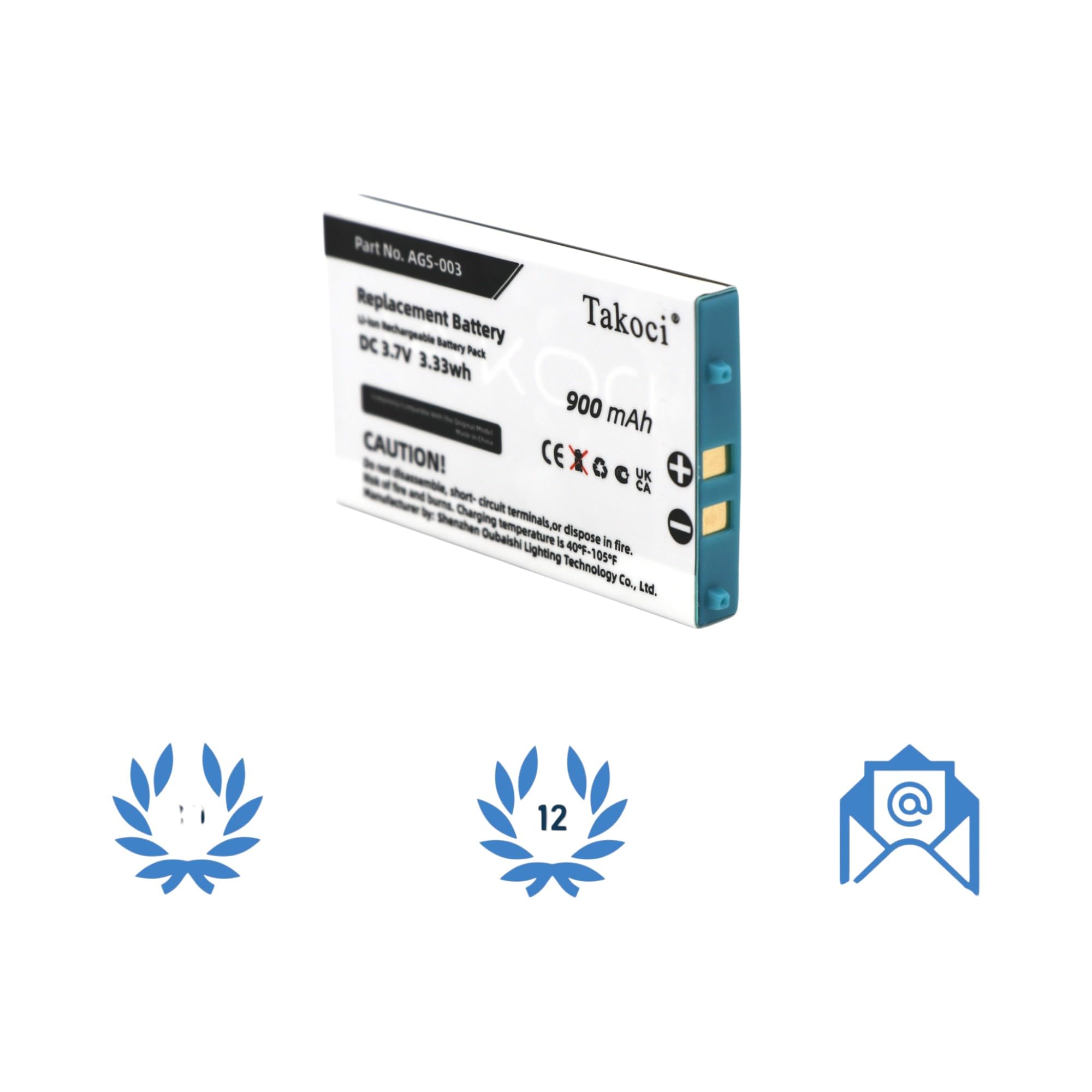 GBASP Battery AGS-003, For Nintendo Advance SP, AGS-001, GBA SP