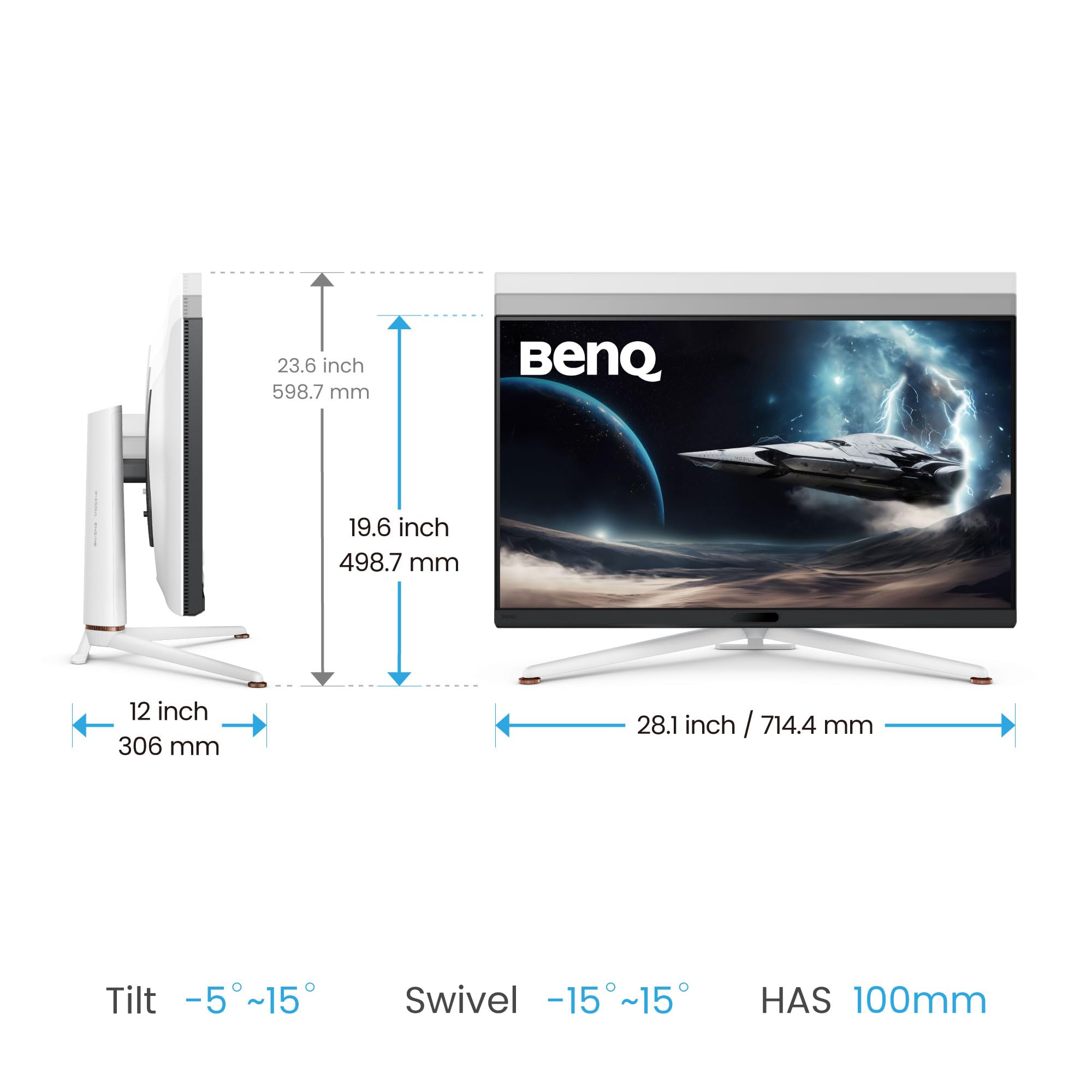Amazon.co.jp: BenQ MOBIUZ EX321UX 32インチ 4K Mini LED 144Hz