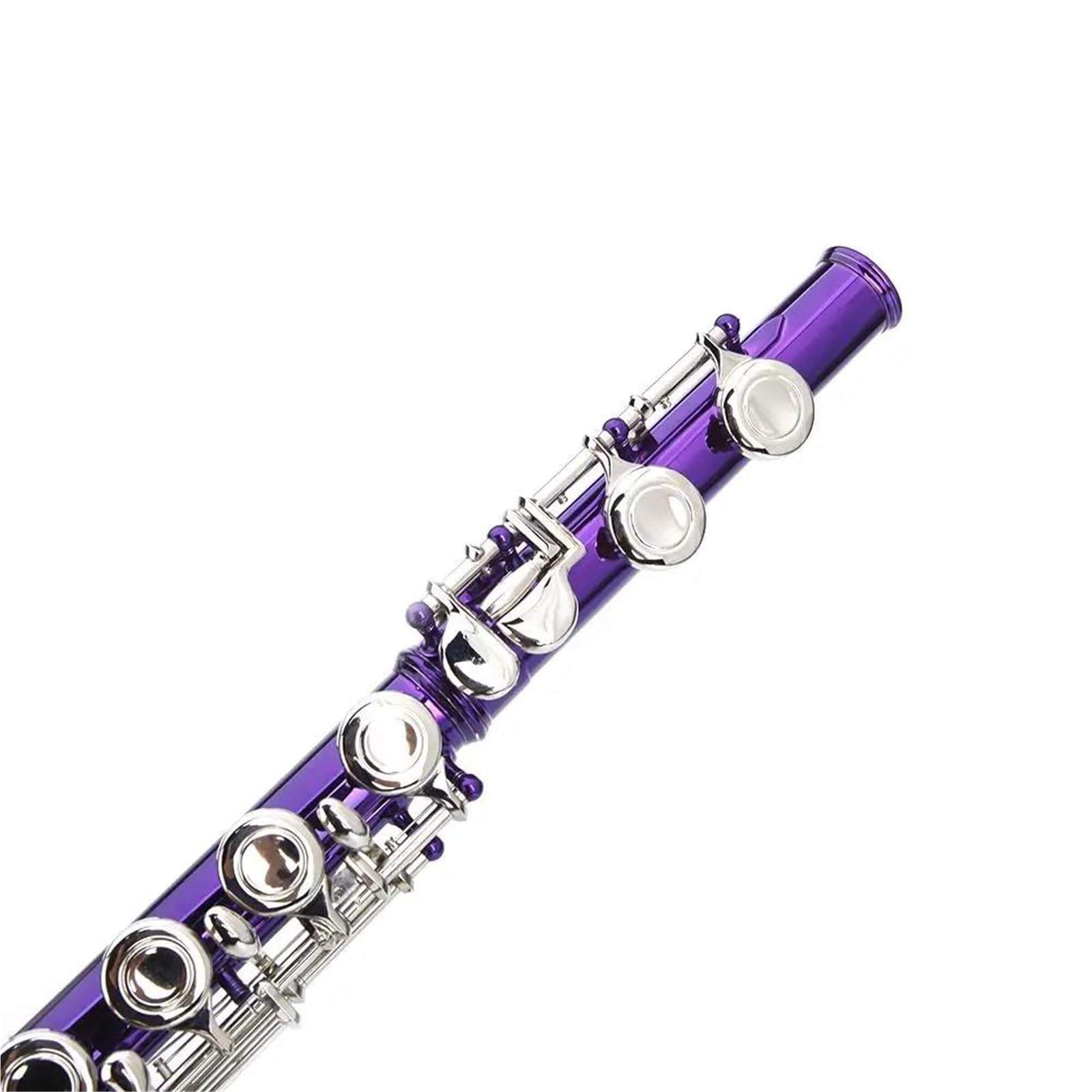 Flauta Flauta de cuproníquel de agujeros cerrados C16 instrumento musical para banda de concierto