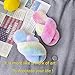 LightFun Girl's Fuzzy Fluffy Furry Slippers Fur Flip Flop Open Toe kids Slippers Cross Band Shoes Slides for Girls House Home Indoor Outdoor (Colorful, 1-2)