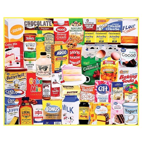 Rompecabezas White Mountain de 1000 piezas Nostalgic Baking, Bake a Cake | Piezas grandes, regalo para adultos y familia, 24"x30" miniatura 3