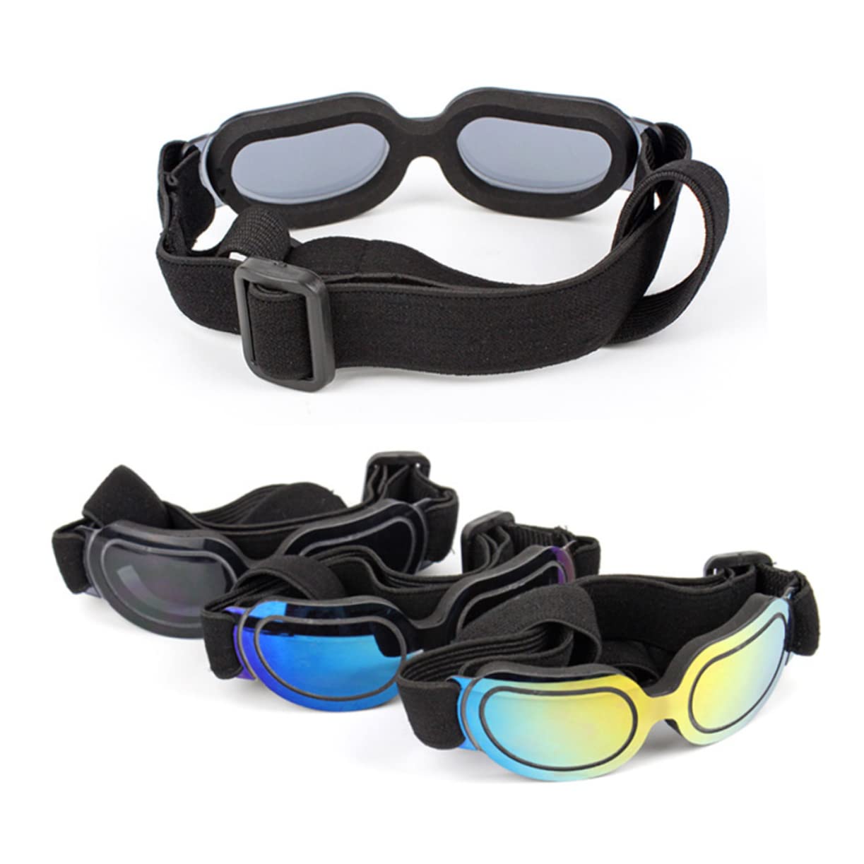 SUPVOX Sun Metal and Pet Glasses Adjustable Plastic Creative Pet Sunglasses