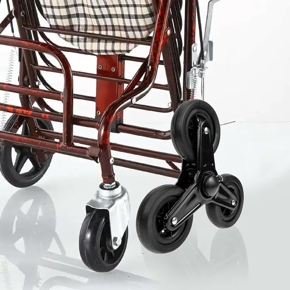 2 pezzi Carrello per la spesa, Carrello per la spesa, Ruote per carichi pesanti, Ruote triangolari, Carrello per alimenti
