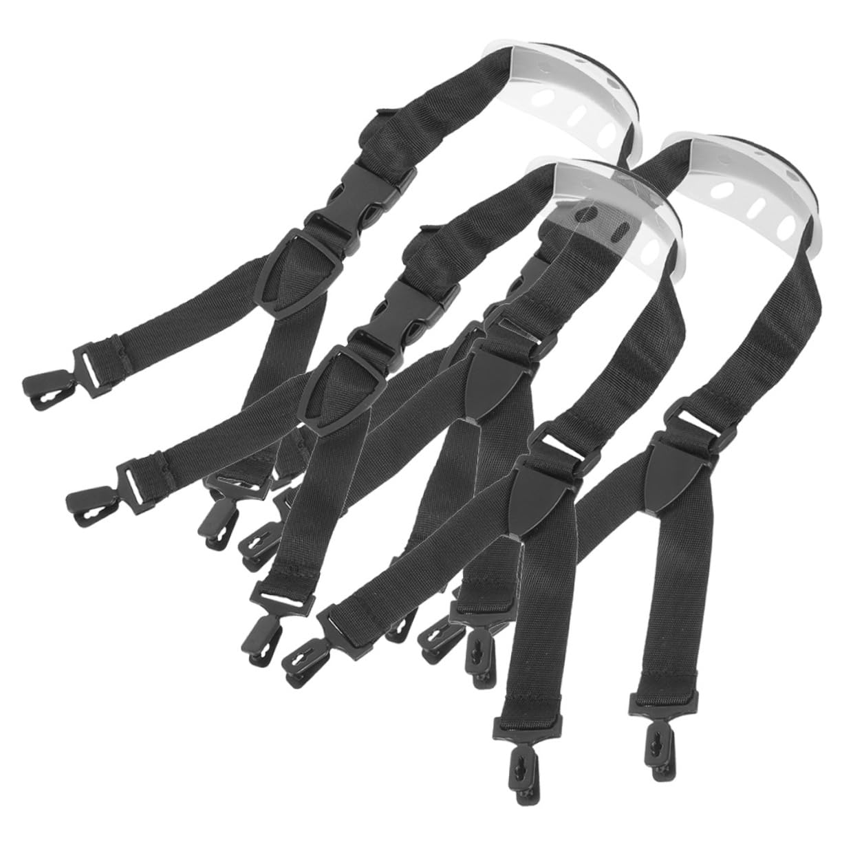 Veemoon Cinturino Sottogola Resistente per Casco di Sicurezza, Fissaggio Stabile e Facile da Installare, Set 2 Pezzi per Caschetti Professionali da Lavoro Edilizio