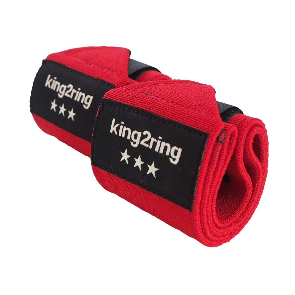筋トレ king2ring リストストラップ king2ring リストラップ リストストラップ 58cm 23インチ 2本セット pk240 レッド スポーツ アウトドア
