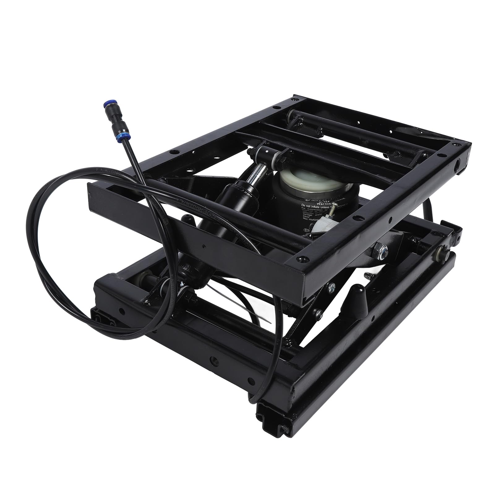 JTLB Kit di sospensione universale per sedile, struttura in acciaio forgiato resistente e gomma con binario scorrevole da 12,5 cm e assorbimento degli urti, per camion, , veicoli commerciali
