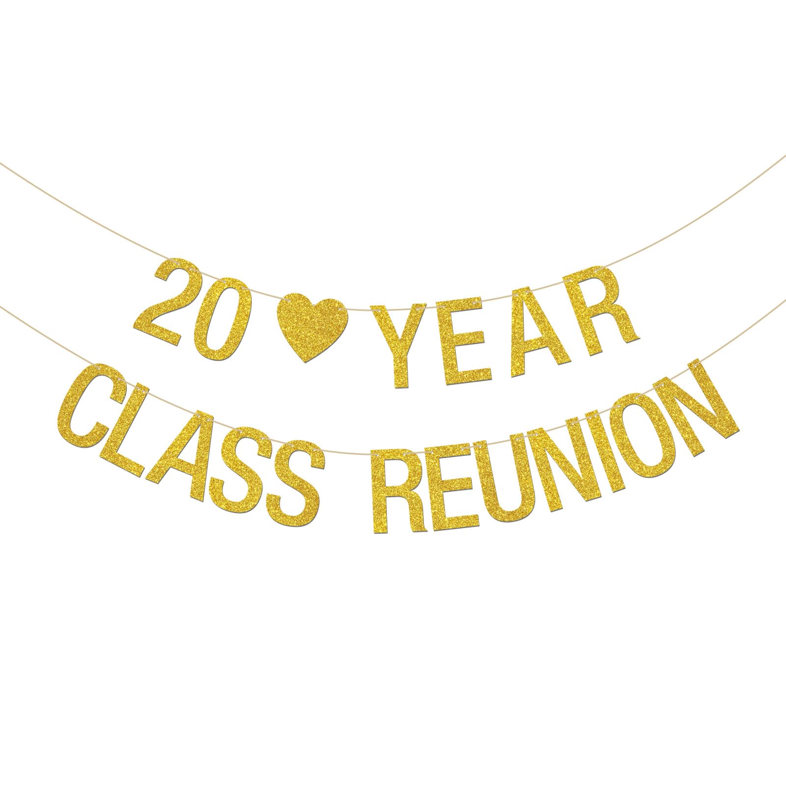 INNORU 20 Year Class Reunion Banner, 20th Anniversary Party Hanging Bunting, Cheers to 20 Years, 20th Anniversary Classmate Party Decorations Supplies