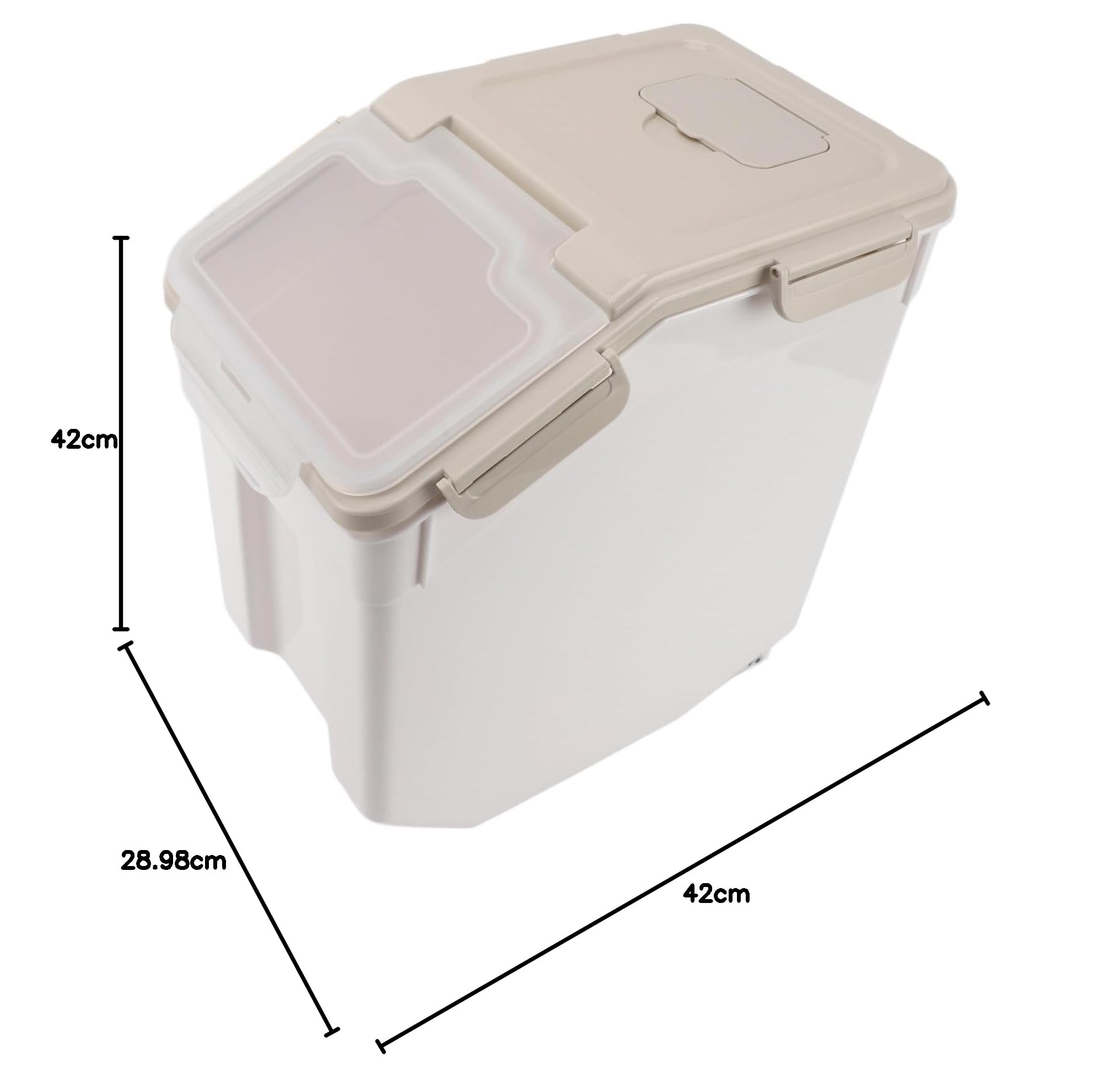 Acouto Contenedor Hermético para Arroz 5 Litros Contenedor Alimentos Cocina PP Espesado para Arroz Harina Granos Alimentos Secos Almacenamiento Hermético para Cocina Contenedor para Grano y Cereal