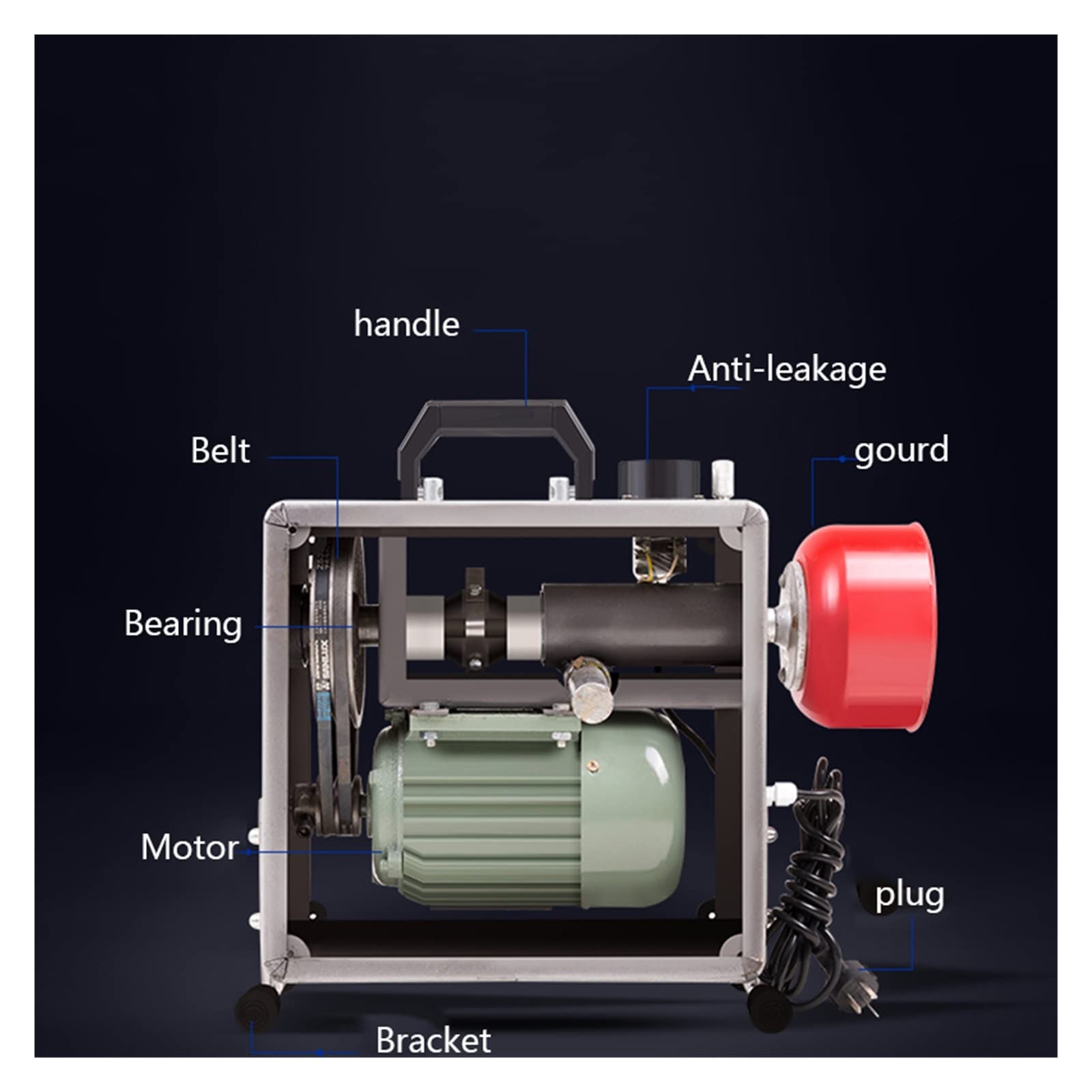 GQ-150 Household Pipe Dredge Machine 2200W High-Energy Low-Noise Electric Sewer Toilet Blockage Dredging,DIY Tools